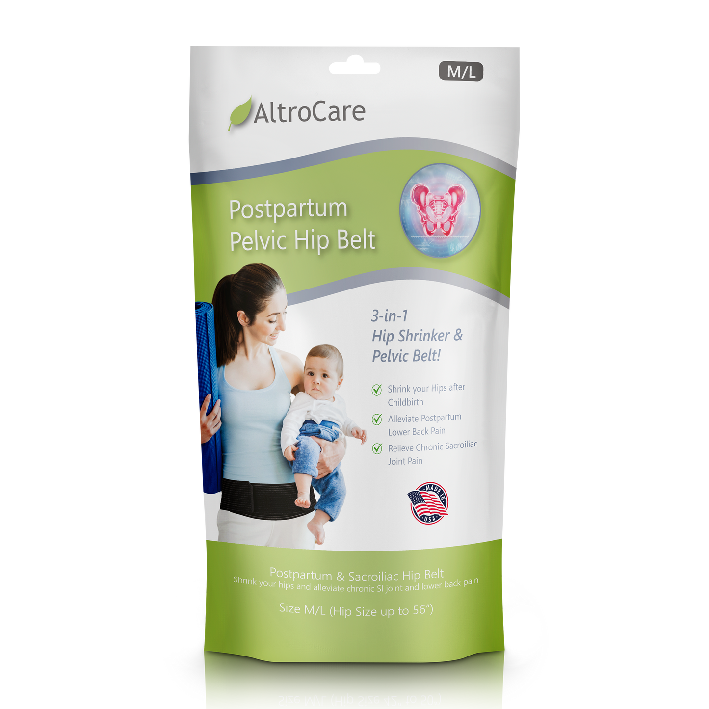 3-in-1 Hip Shrinker, Postpartum Back Support & Sacroiliac Pelvis Belt (Case of 20)