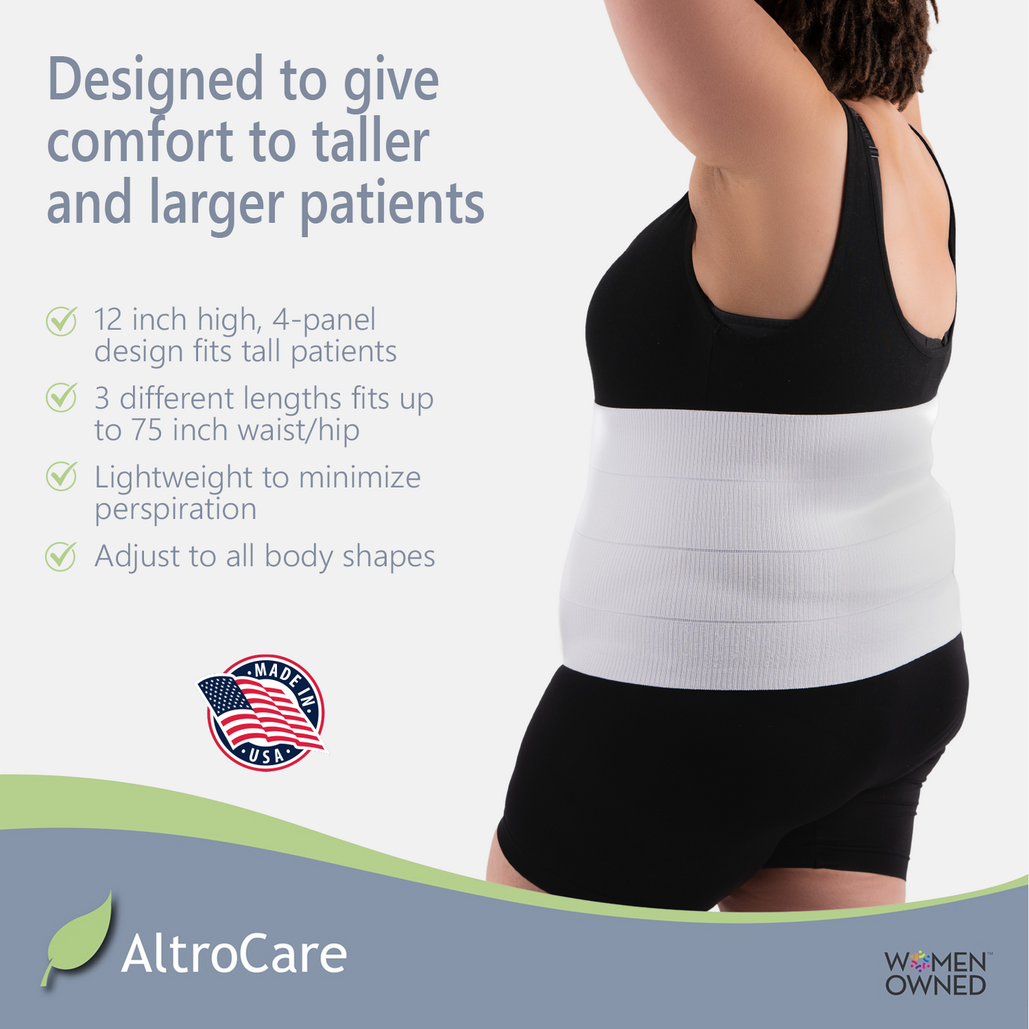 4-Panel, Plus Size Post Surgery Binder