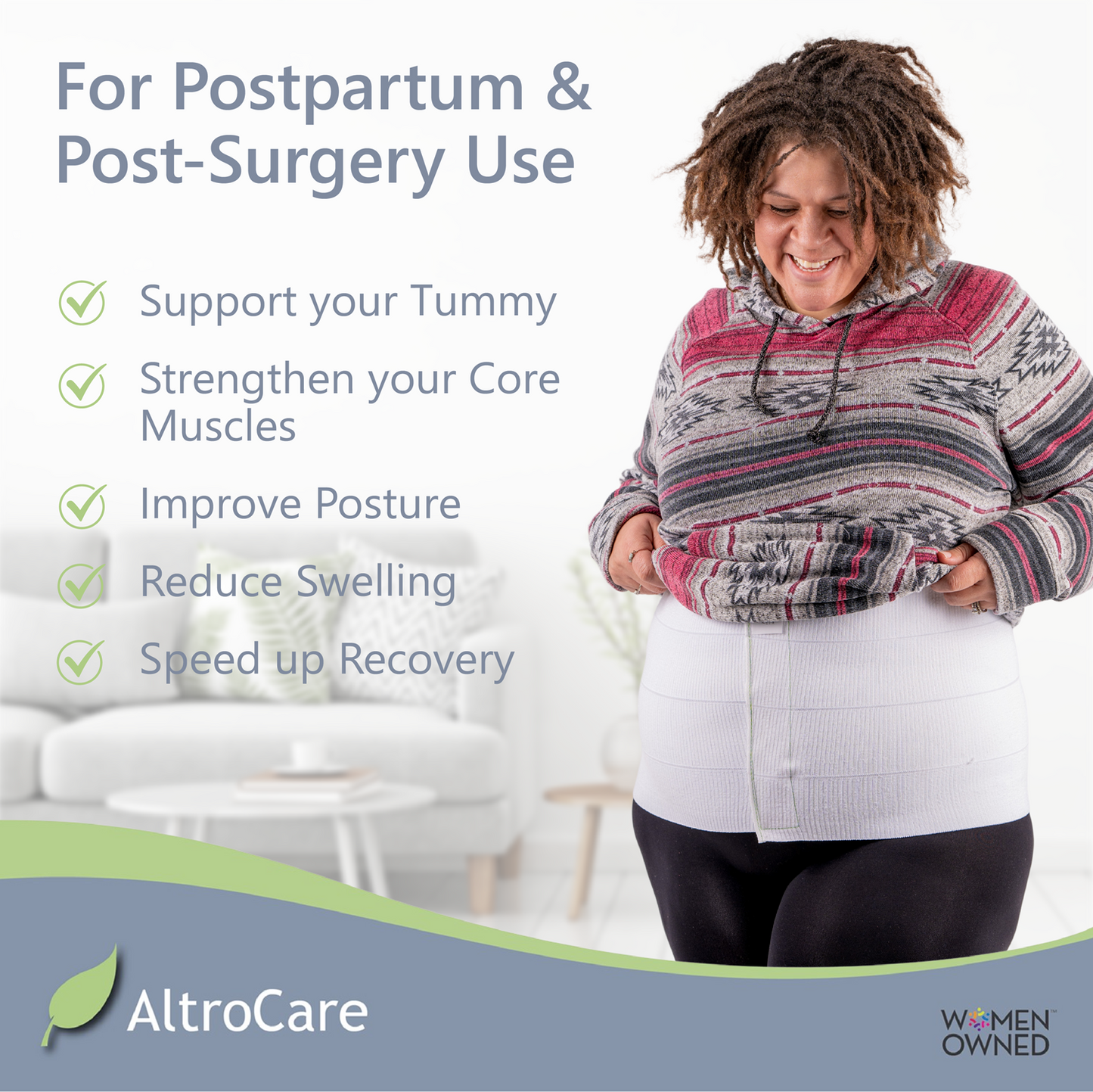 4-Panel, Plus Size Post Surgery Binder
