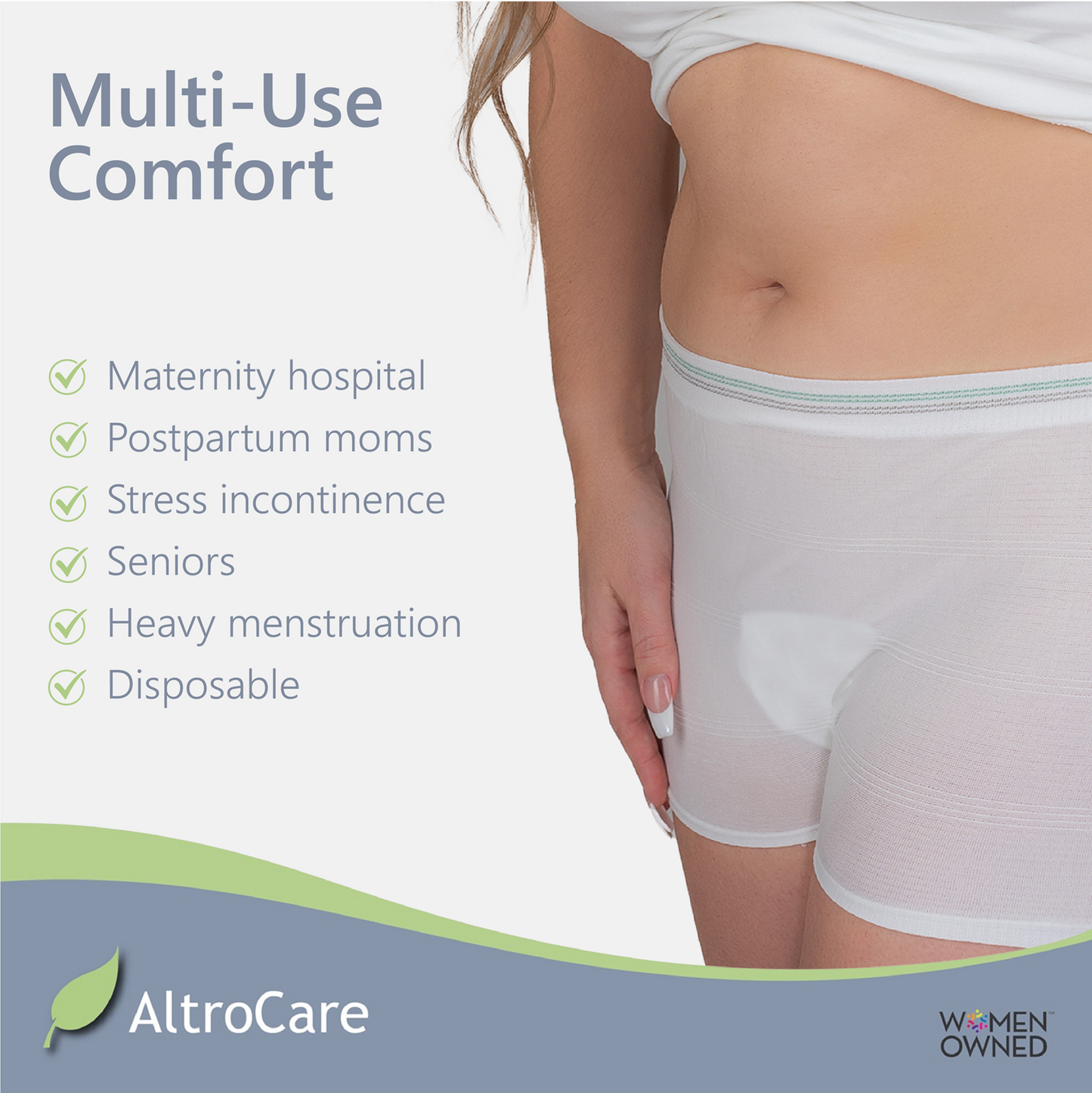 5-Pack Disposable, Postpartum and Incontinence Underwear