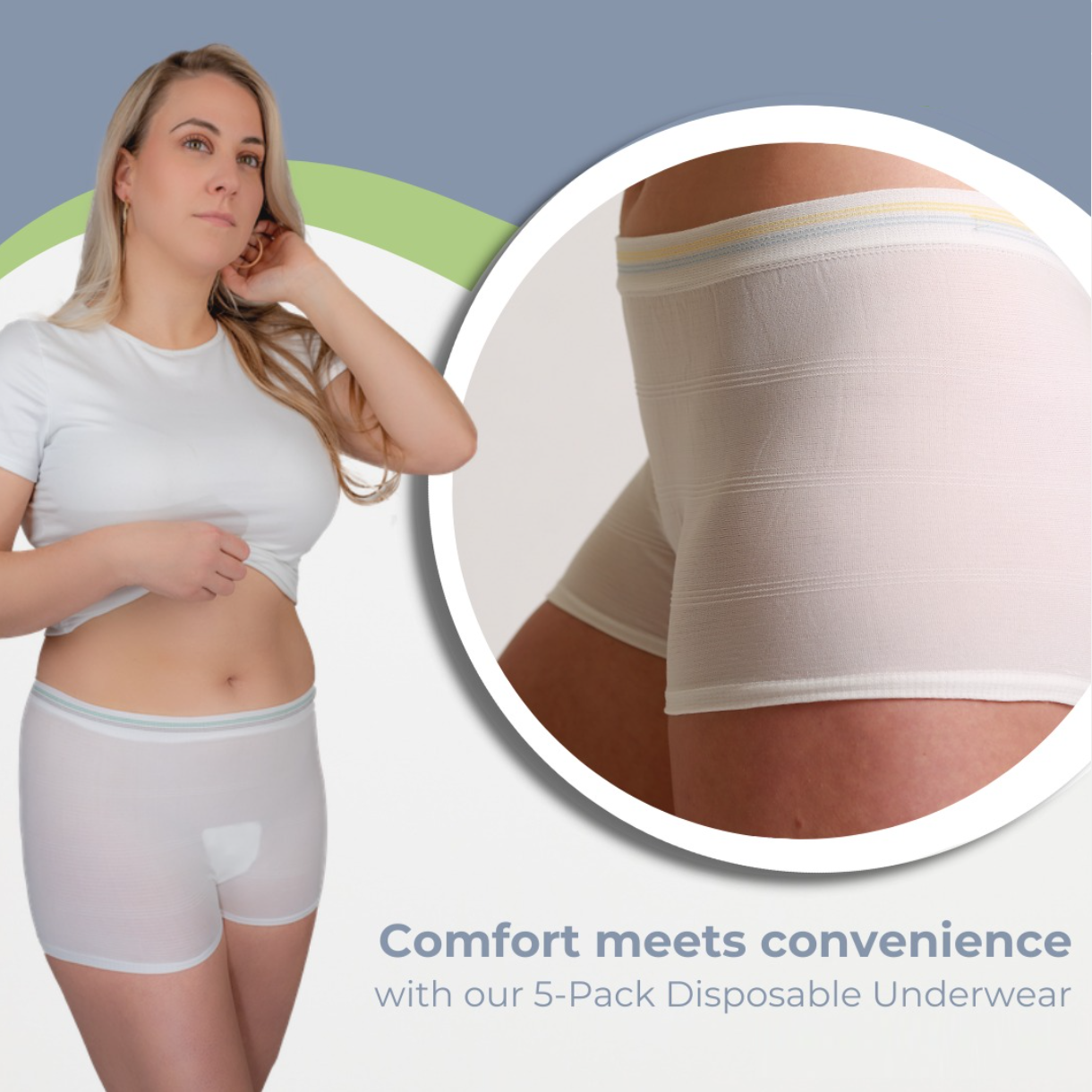 5-Pack Disposable, Postpartum and Incontinence Underwear