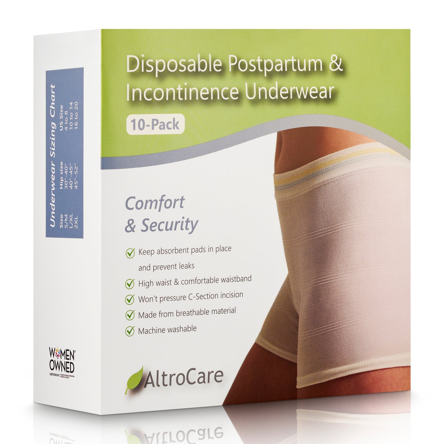 10-Pack Disposable, Postpartum and Incontinence Underwear