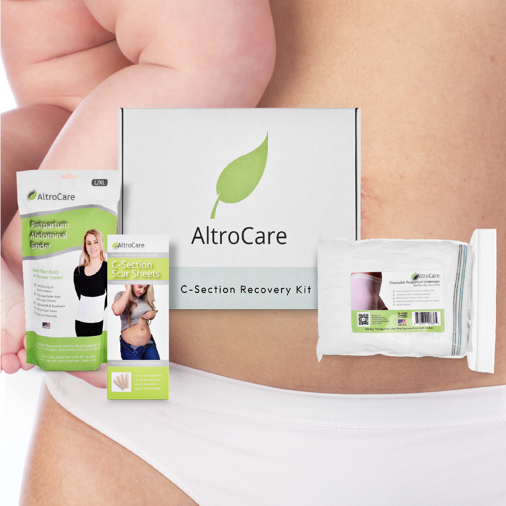 AltroCare 3-Panel, Postpartum and Post Surgery Abdominal Binder & Belly Band.  Size S/M (fits 30 to 45). Made in USA. : : Health & Personal Care